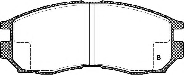 set placute frana,frana disc 2