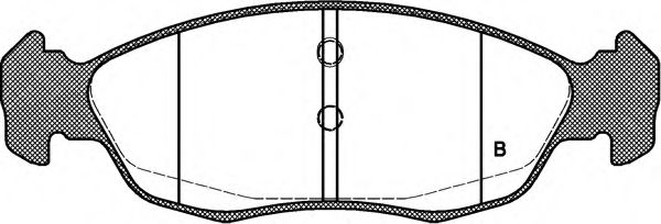 set placute frana,frana disc 2