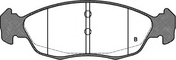 set placute frana,frana disc 2