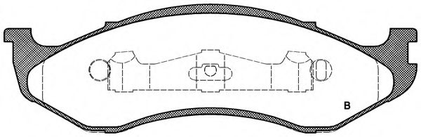 set placute frana,frana disc 2
