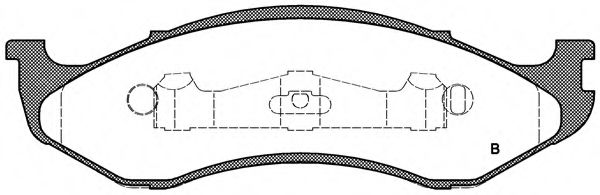 set placute frana,frana disc 2
