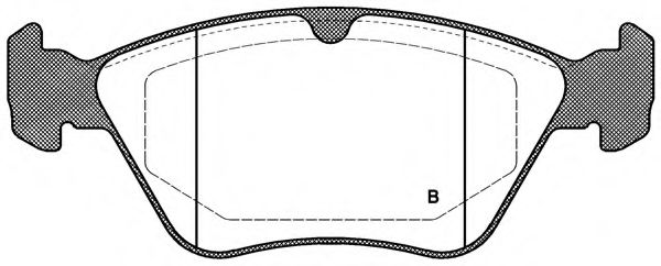 set placute frana,frana disc 2