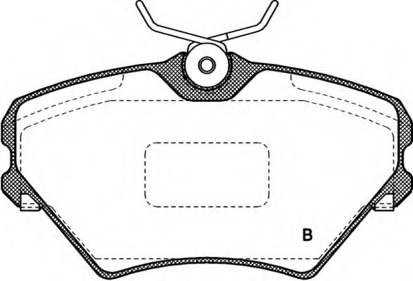 set placute frana,frana disc 2