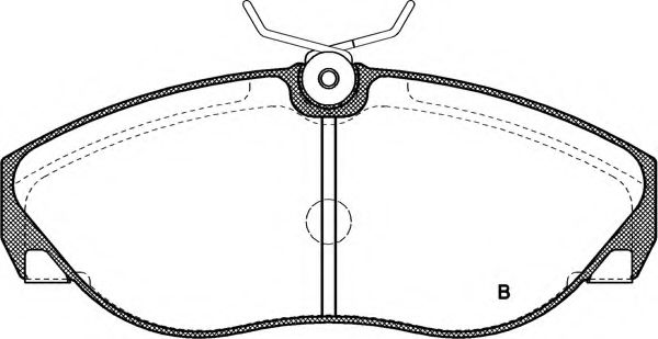 set placute frana,frana disc 2