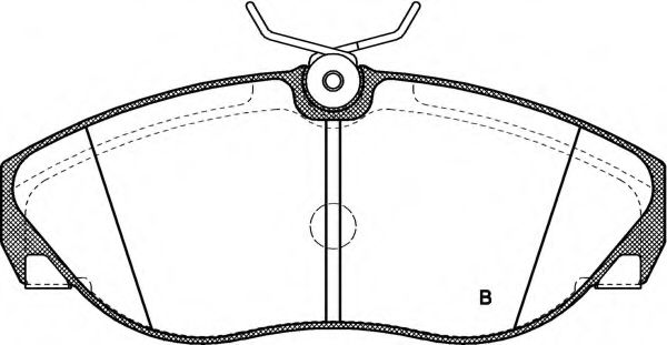 set placute frana,frana disc 2