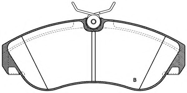 set placute frana,frana disc 2