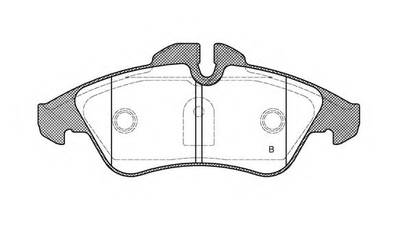 set placute frana,frana disc 2
