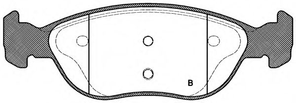 set placute frana,frana disc 2