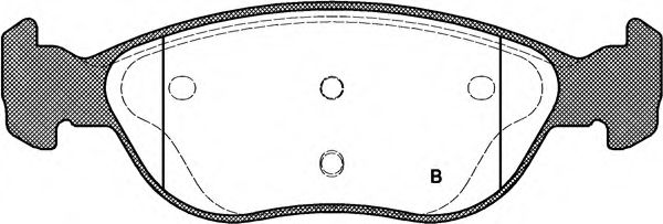 set placute frana,frana disc 2