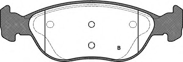 set placute frana,frana disc 2