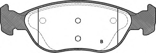 set placute frana,frana disc 2
