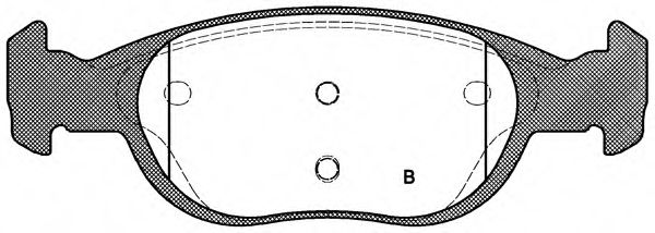 set placute frana,frana disc 2