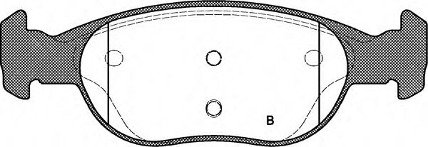 set placute frana,frana disc 2