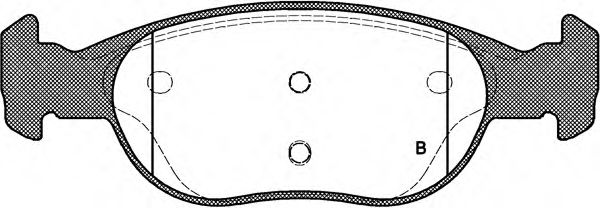set placute frana,frana disc 2