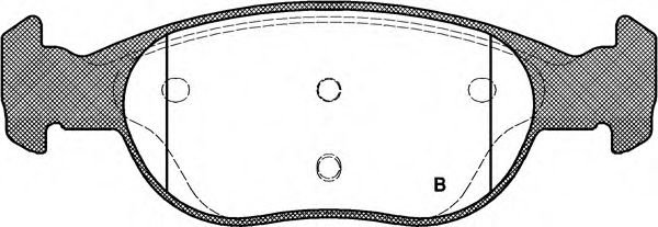 set placute frana,frana disc 2