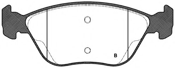 set placute frana,frana disc 2
