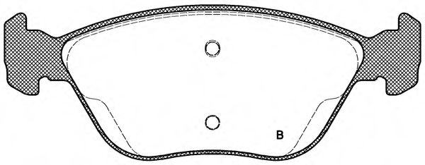 set placute frana,frana disc 2