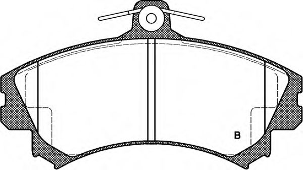 set placute frana,frana disc 2