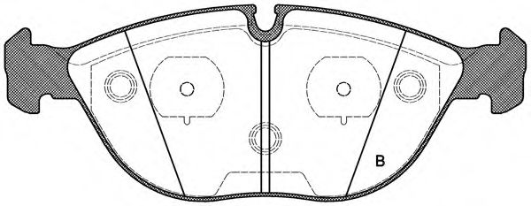 set placute frana,frana disc 2