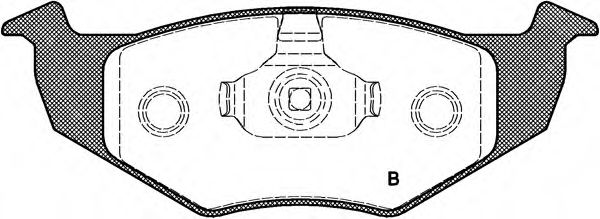 set placute frana,frana disc 2