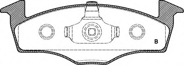 set placute frana,frana disc 2