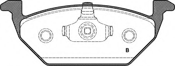 set placute frana,frana disc 2