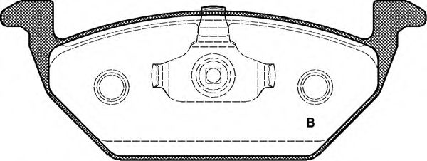 set placute frana,frana disc 2