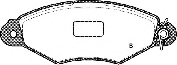 set placute frana,frana disc 2