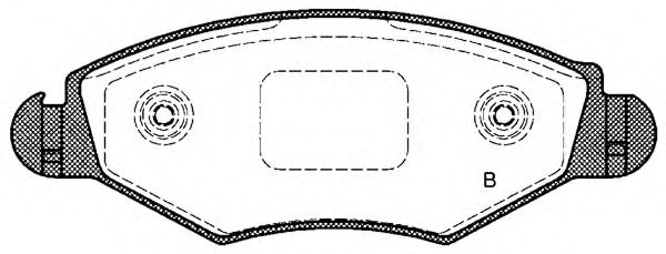 set placute frana,frana disc 2