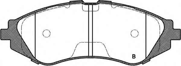 set placute frana,frana disc 2