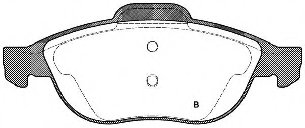 set placute frana,frana disc 2