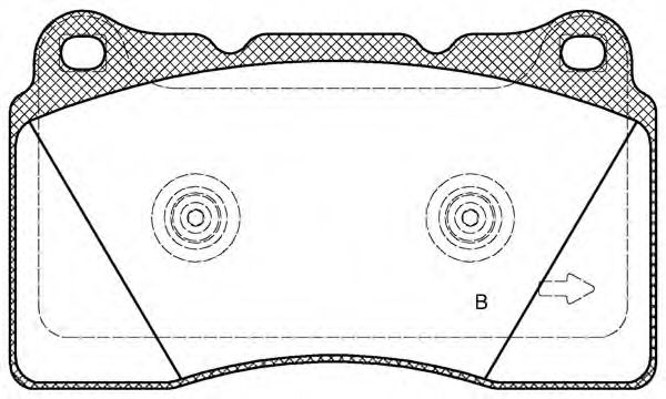 set placute frana,frana disc 2