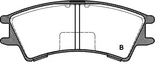 set placute frana,frana disc 2