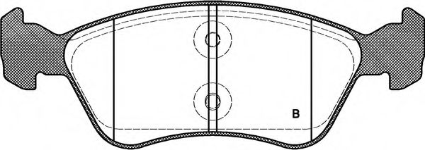 set placute frana,frana disc 2