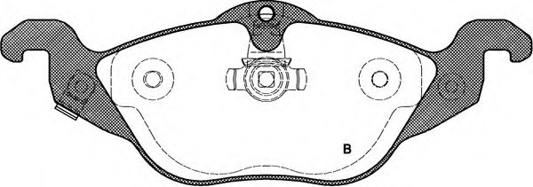 set placute frana,frana disc 2