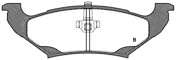 set placute frana,frana disc 2