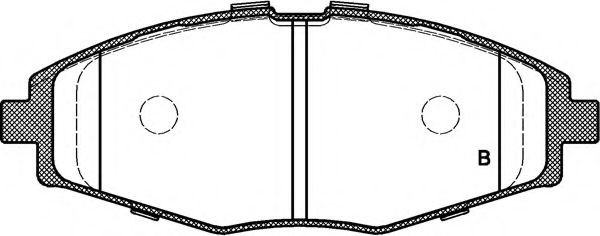 set placute frana,frana disc 2