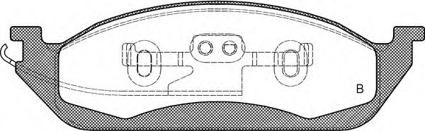 set placute frana,frana disc 2