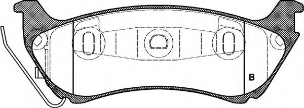set placute frana,frana disc 2