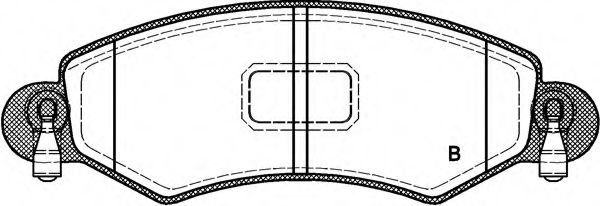 set placute frana,frana disc 2