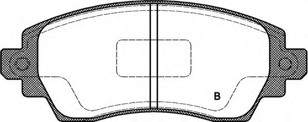 set placute frana,frana disc 2