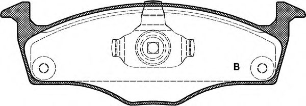 set placute frana,frana disc 2