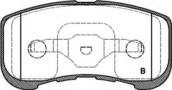 set placute frana,frana disc 2