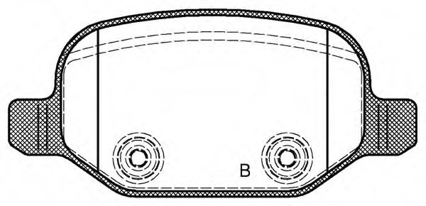 set placute frana,frana disc 2