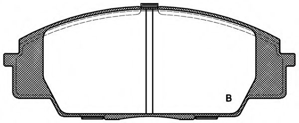set placute frana,frana disc 2