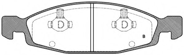set placute frana,frana disc 2