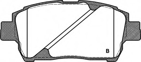 set placute frana,frana disc 2