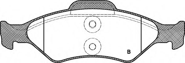 set placute frana,frana disc 2