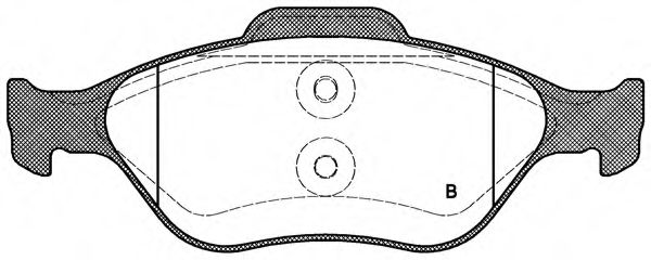set placute frana,frana disc 2