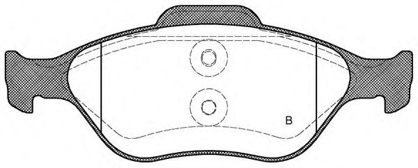 set placute frana,frana disc 2
